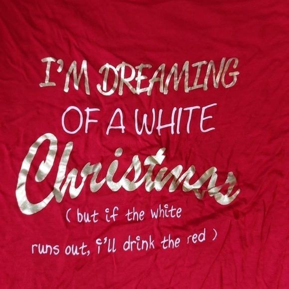 Three pieces . Dunia large rayon,Christmas oversized top, Connected dress size12 - Picture 11 of 12